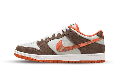 Nike SB Dunk Low Shoes Olive Gray Mantra Orange Rattan